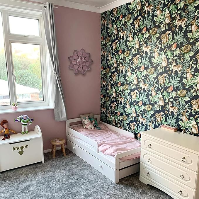 EASICUTI Brown Metal Flower Wall Art Decor Hanging For Indoor Outdoor Home Bathroom Kitchen Dining Room Bedroom Living Room Office Or Wall Sculptures 12 Inch