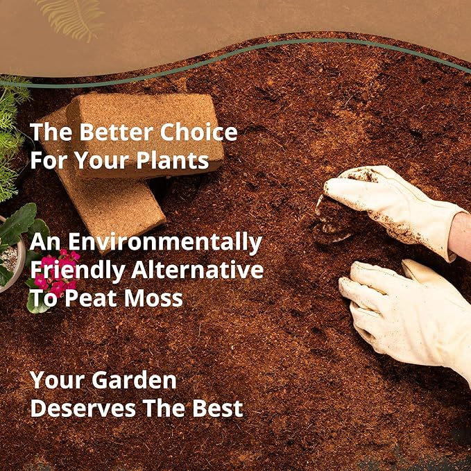 Coco Bliss 650gm Bricks (5-Pack) - Organic Coco Coir for Plants - OMRI-Listed Coco Coir for Garden Soil & Potting Mixes - Coconut Fiber Mixes with Potting Soil for Indoor Plants & Outdoor Plants