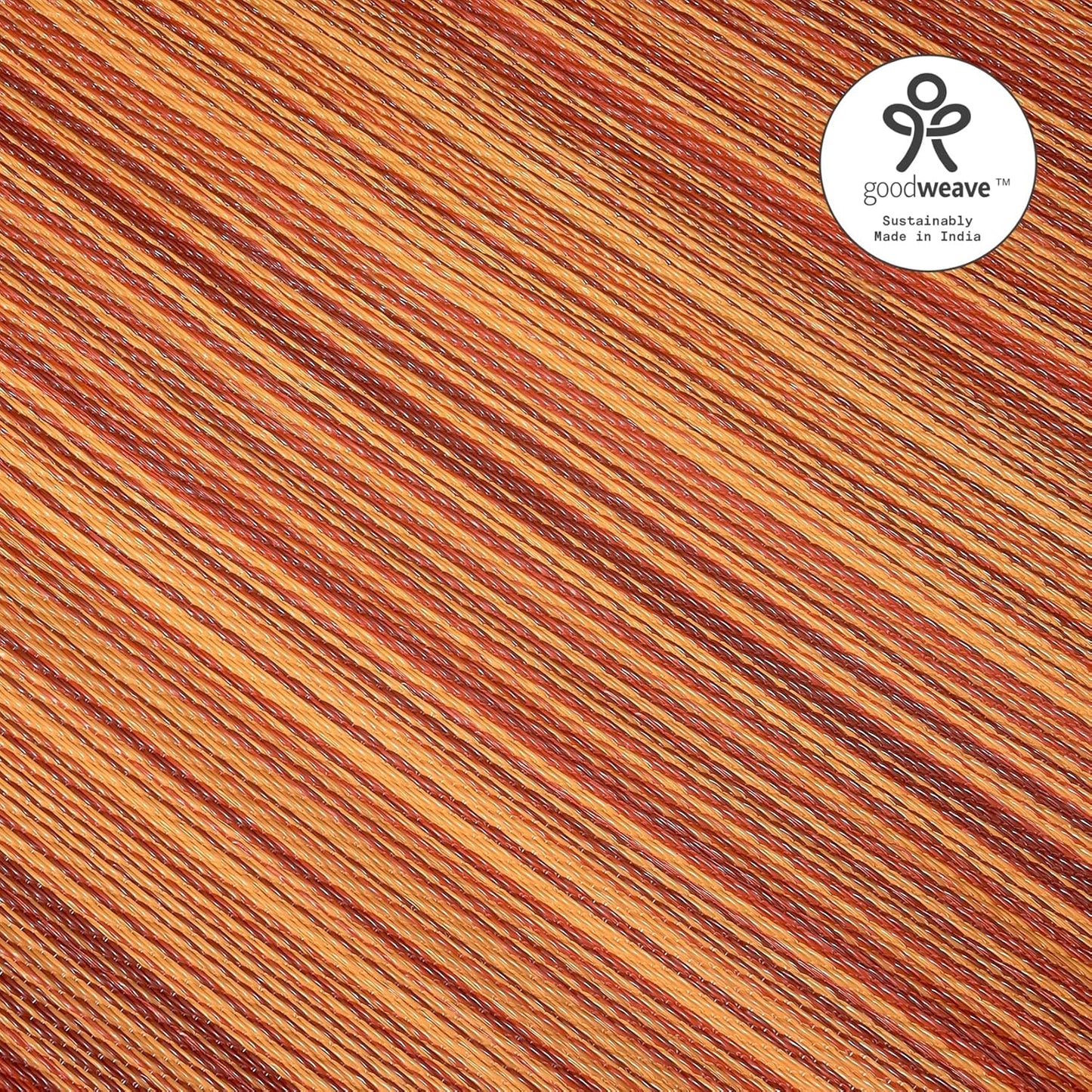 Fab Habitat Stripe Coastal Colorful Outdoor Rug - Waterproof, Crease-Free Fade Resistant, Reversible - Recycled Plastic - Patio Porch Balcony Deck Yard Garden - Cancun Terracotta - 5x8 ft