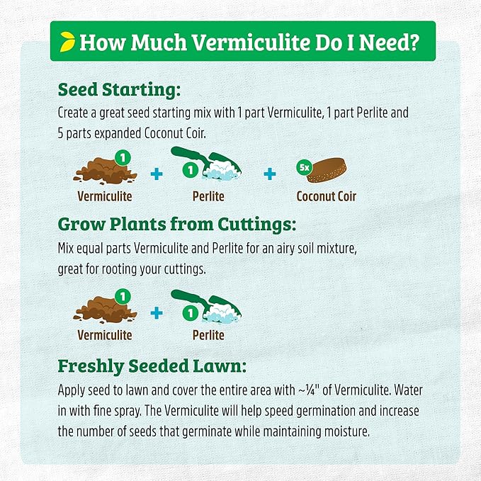 Back to the Roots 100% Organic Vermiculute (24 qt Value Pack) | Made in The USA | Premium Nutrition for Indoor and Outdoor Plants