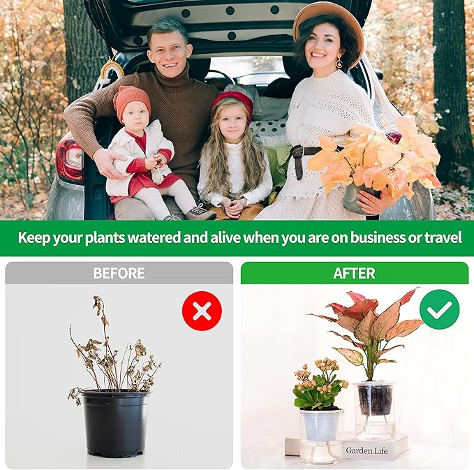 ORIMERC 150 feet 1/6 inch Self Watering Capillary Wick Cord Vacation Plant Sitter DIY Hydroponic Wicking Rope Seeds Start Planter Pot Automatic Potted Flower Passive Lazy Waterer String System Device
