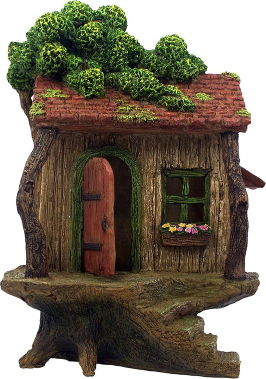 Fairy Garden House β Fairy House for Outside β 9β High with Door That Opens β Sturdy Fairy Garden Building β Lovely Miniature Garden Accessories Supplies