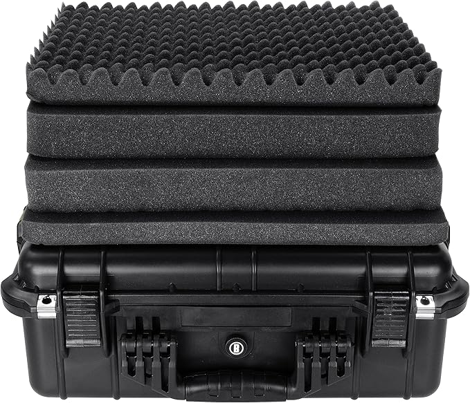 Bushnell 20 Inch Large Waterproof Hard Camera Case For Binoculars, Optics, Equipment, Shock Proof, and TSA Ready (Black)