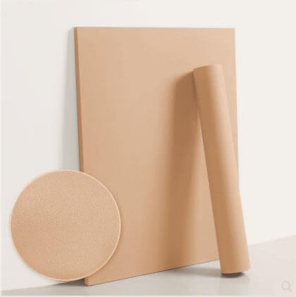 Dimoon 236''x17.7'' Orange Peel and Stick Wallpaper Contact Paper Modern Self Adhesive Wall Paper Removable Renter Friendly Textured Solid Color Shelf Cabinet Vinyl Roll (236''x17.7'',Coral Orange)