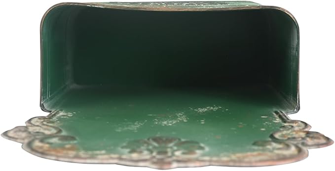 All Chic Metal Wall Planter Outdoor Wall Planter Wall Hanging Planter Rustic Wall Mount Planter Outdoor Wall Planter for Farmhouse Garden Decor (Green)