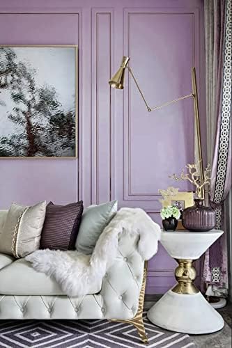 Dimoon 118''x17.7'' Purple Peel and Stick Wallpaper Contact Paper Modern Self Adhesive Wall Paper Removable Renter Friendly Textured Solid Color Shelf Cabinet Vinyl Roll (118''x17.7'',Purple)