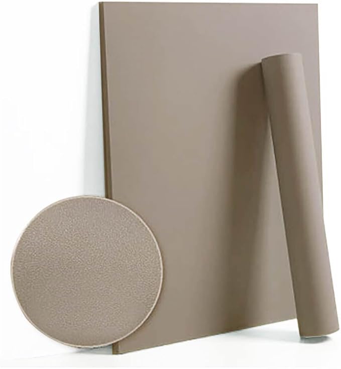 Dimoon 110''x17.7'' Etoupe Peel and Stick Wallpaper Contact Paper Modern Self Adhesive Wall Paper Removable Renter Friendly Textured Solid Color Shelf Cabinet Vinyl Roll (110''x17.7'',Etoupe)