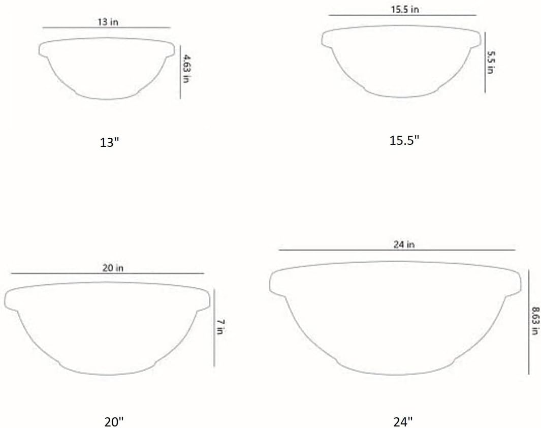 The HC Companies 24 Inch Large Garden Bowl Planter - Shallow Plant Pot with Drainage Plug for Indoor Outdoor Flowers, Herbs, Teal