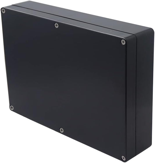 Project Box IP65 Waterproof Junction Box ABS Plastic Black Electrical Boxes DIY Electronic Project Case Power Enclosure 10.35x7.17x2.36 inch (263x182x60 mm)