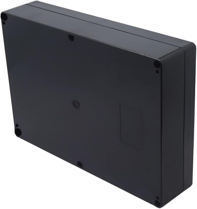 Project Box IP65 Waterproof Junction Box ABS Plastic Black Electrical Boxes DIY Electronic Project Case Power Enclosure 10.35x7.17x2.36 inch (263x182x60 mm)
