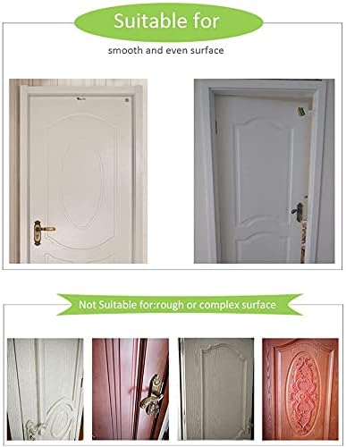 3D Door Stickers Murals - Stairs - Peel & Stick - Waterproof & Washable - Matt Finish - Modern Style - White - 37.4" x 82.7"