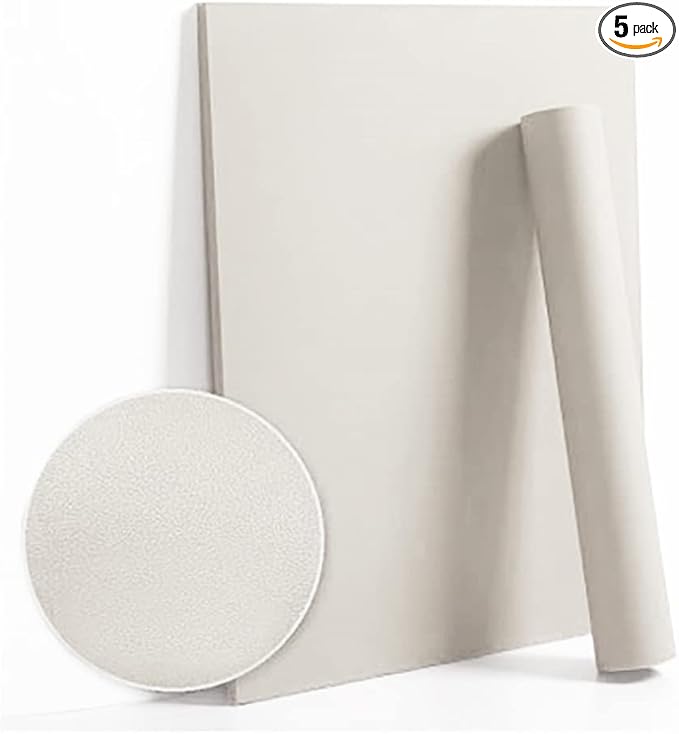 Dimoon 590''x17.7'' White Peel and Stick Wallpaper Contact Paper Modern Self Adhesive Wall Paper Removable Renter Friendly Textured Solid Color Shelf Cabinet Vinyl Roll (590''x17.7'',Off-White)