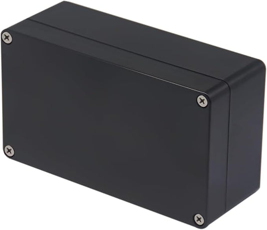 Project Box IP65 Waterproof Junction Box ABS Plastic Black Electrical Boxes DIY Electronic Project Case Power Enclosure 6.22x3.54x2.36 inch (158 x 90 x60 mm)
