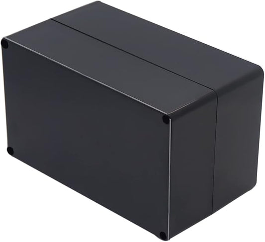 Project Box IP65 Waterproof Junction Box ABS Plastic Black Electrical Boxes DIY Electronic Project Case Power Enclosure 7.87x4.72x4.45 inch (200x120x113 mm)