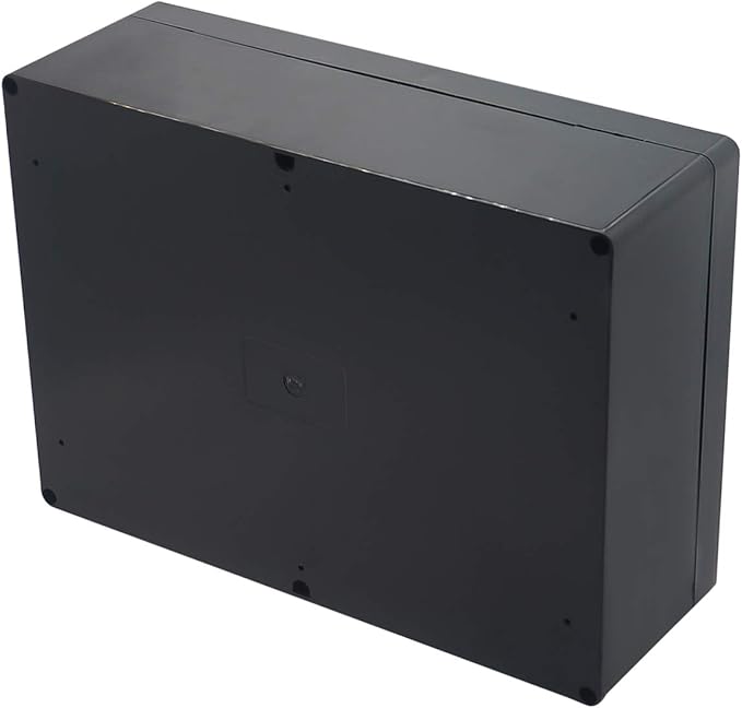 Project Box IP65 Waterproof Junction Box ABS Plastic Black Electrical Boxes DIY Electronic Project Case Power Enclosure 11.42x8.27x3.94 inch (290x210x100 mm)