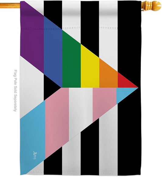 LGBTQ Pride Month Flag Gay Trans Straight Ally House Flags Decorations Home Decor Gifts Small Rainbow Bandera Indoor Banner July 4th Patriotic Decor Outdoor Bisexual Pansexual Transgender Lawn Porch Outdoor Wall Tapestry Made In USA