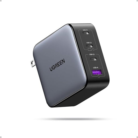 UGREEN 100W USB C Charger, Nexode 4-Port GaN Foldable Compact Fast Wall Charger Power Adapter for MacBook Pro/Air, iPad Pro, iPhone 16 Pro, Galaxy S24 Ultra, Steam Deck, Google Pixelbook