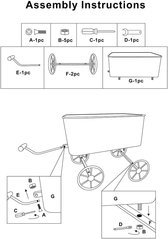 Flower Cart with Wooden Handles, Metal Wagon Planters for Outdoor Plants, Garden Planter with Wagon Wheels, Decorative Wheelbarrow, Plant Cart for Patio Garden Balcony (Blue)