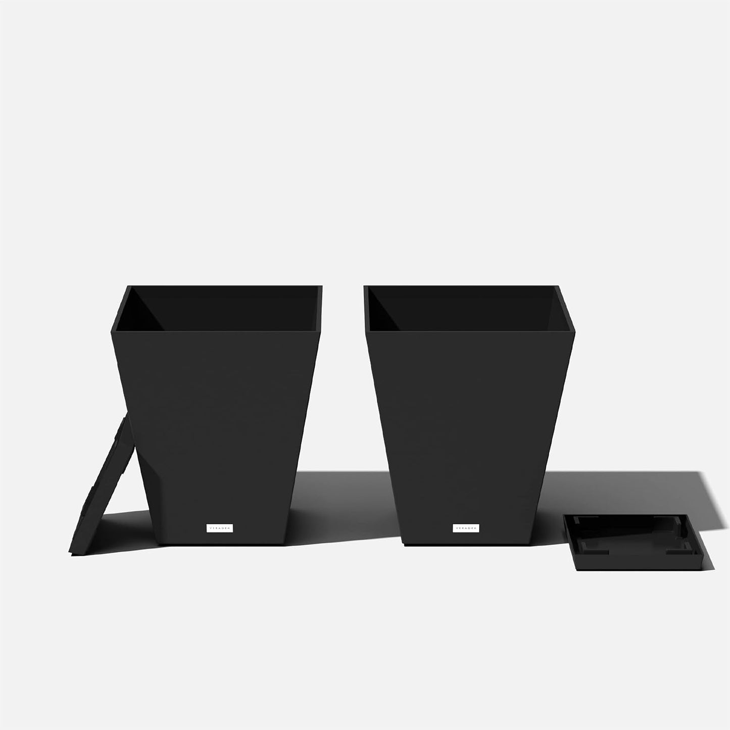 Veradek Pure Series Nobleton Plastic Planter - Large Pots for Indoor or Outdoor Porch/Patio | Durable All-Weather Use with Drainage Holes | Modern Planter Décor for Flowers, Shrubs, Trees