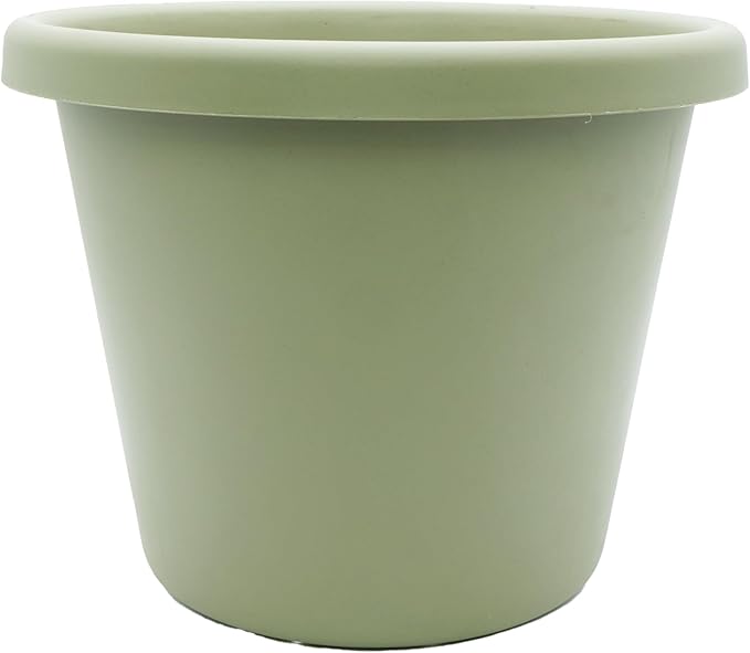 The HC Companies 20 Inch Round Classic Planter - Large Plastic Plant Pot for Indoor Outdoor Plants Flowers Herbs, Seafoam