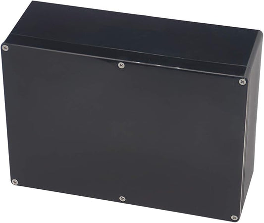 Project Box IP65 Waterproof Junction Box ABS Plastic Black Electrical Boxes DIY Electronic Project Case Power Enclosure 10.35x7.17x3.74 inch(263x182x95 mm)