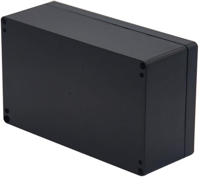 Project Box ABS Plastic Black Electrical Boxes IP65 Waterproof DIY Electronic Junction Box Power Enclosure 7.87 x4.72 x2.95 inch (200x120x75 mm)