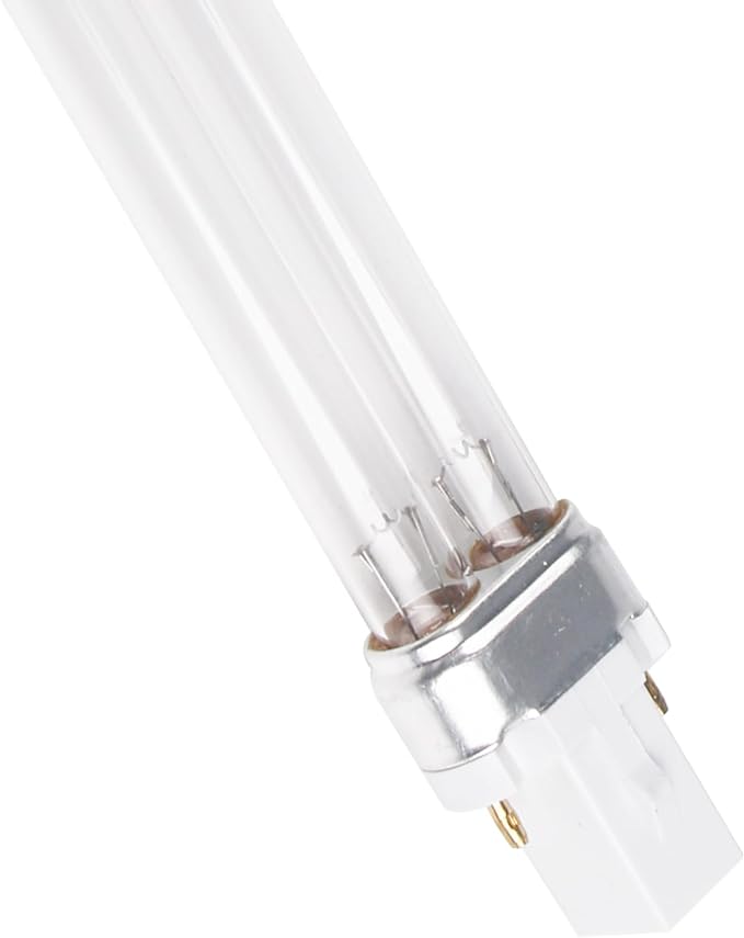 2 pcs 9 WATT UV UVC PL-S9/TUV G23 Base Replacement UV Light Bulb for Outdoor Pond Clarifier Compatible with JUP-01 UVE9 CF400 CF500 UVCP-9 UV Light for Aquarium
