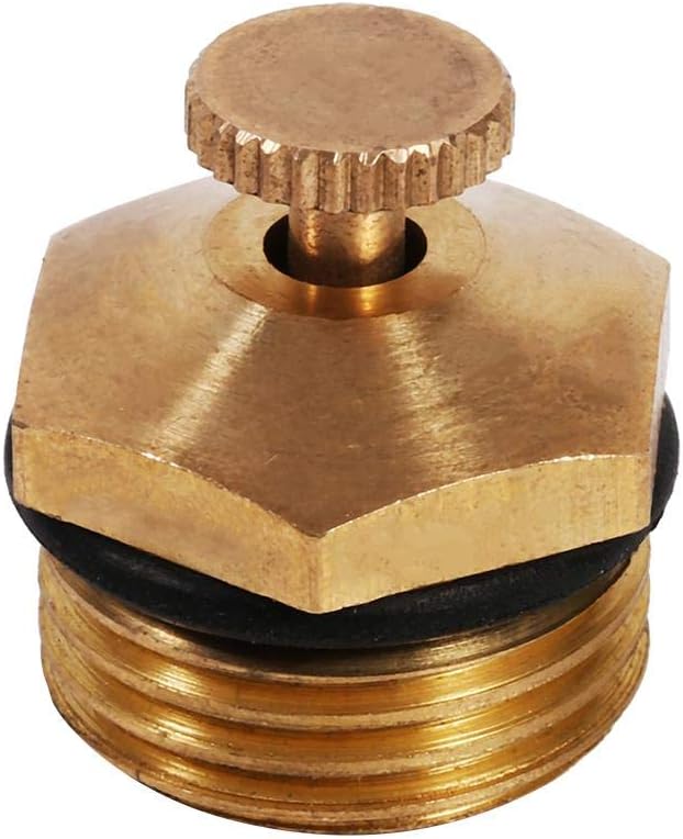 5pcs Brass Misting Nozzles Adjustable 1/2 inch Centrifugal Water Atomizing Spray Nozzle Mist Sprinkler Jet Water Save Sprinklers for Outdoor Cooling System Agricultural Lawn Garden Irrigation