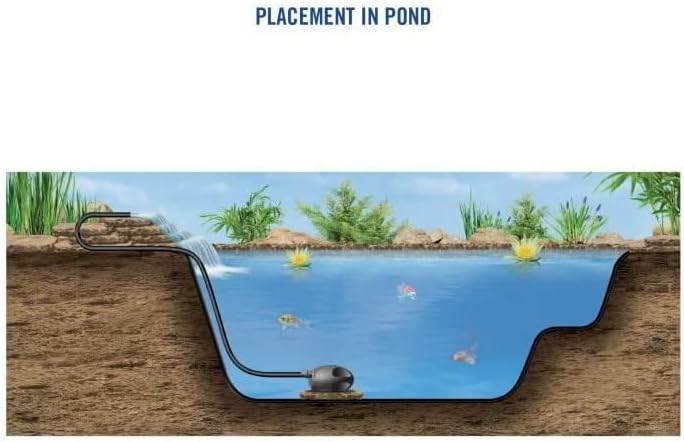 Laguna Max-Flo 2900 Electronic Waterfall and Filter Pump for Ponds Up to 5800-Gallon