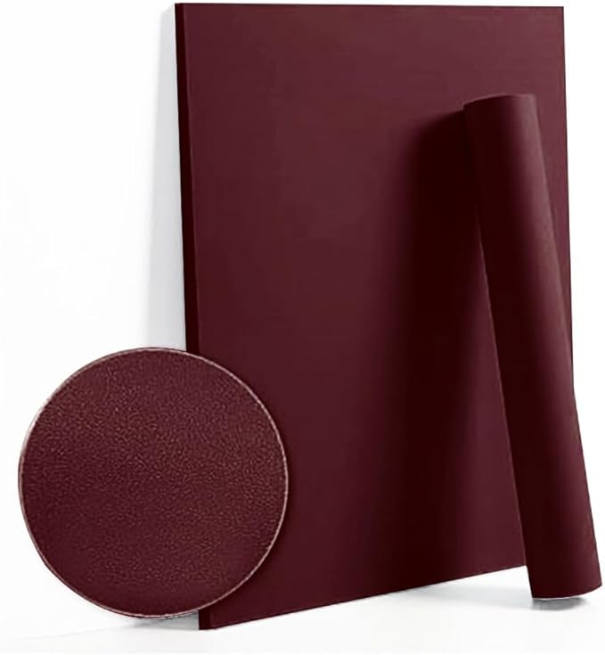 Dimoon 118''x17.7'' Red Peel and Stick Wallpaper Contact Paper Modern Self Adhesive Wall Paper Removable Renter Friendly Textured Solid Color Shelf Cabinet Vinyl Roll (118''x17.7'',Retro Red)