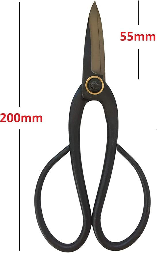 GARDEN GURU Bonsai Scissors - Traditional Butterfly Bonsai Pruner Shear for Precise Trimming Pruning and Deadheading of Flowers Plants, Japanese Bonsai Garden Tools (200mm 4 Pack)