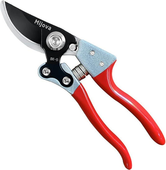 Garden Pruners, Heavy Duty Garden Clippers,Pruning Shears with Adjustable Thumb Lock,Hand Gardening Tools Pruners,Stainless Steel Sharp Gardening Scissors (MJ001)
