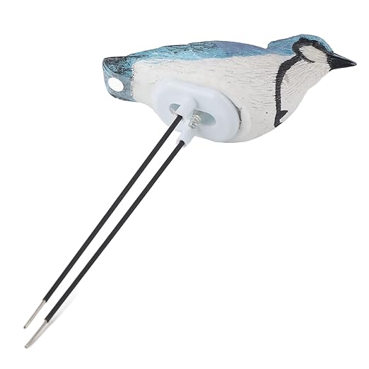 Watering Alarm Bird Plant Soil Tester, Hygrometer Sensor Gardening Tool, for Planter Water Remind Warining Alert(Battery Included)(Blue)