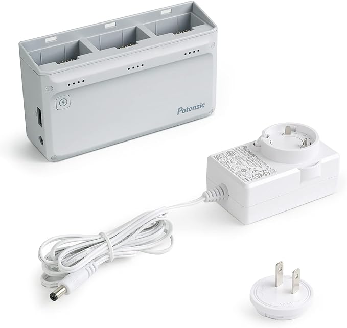 Potensic Parallel Charging Hub and Super Quick Charge Adapter Pack of 1, Battery not Included