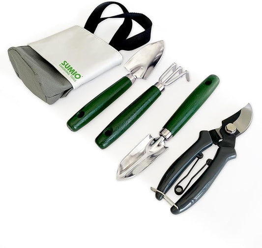 SUMIO Mini Garden Tool kit, Desk Indoor Plant Tool Set, Portable Garden Tool Set, Succulent Tools Kit, Office Planting Tool Set