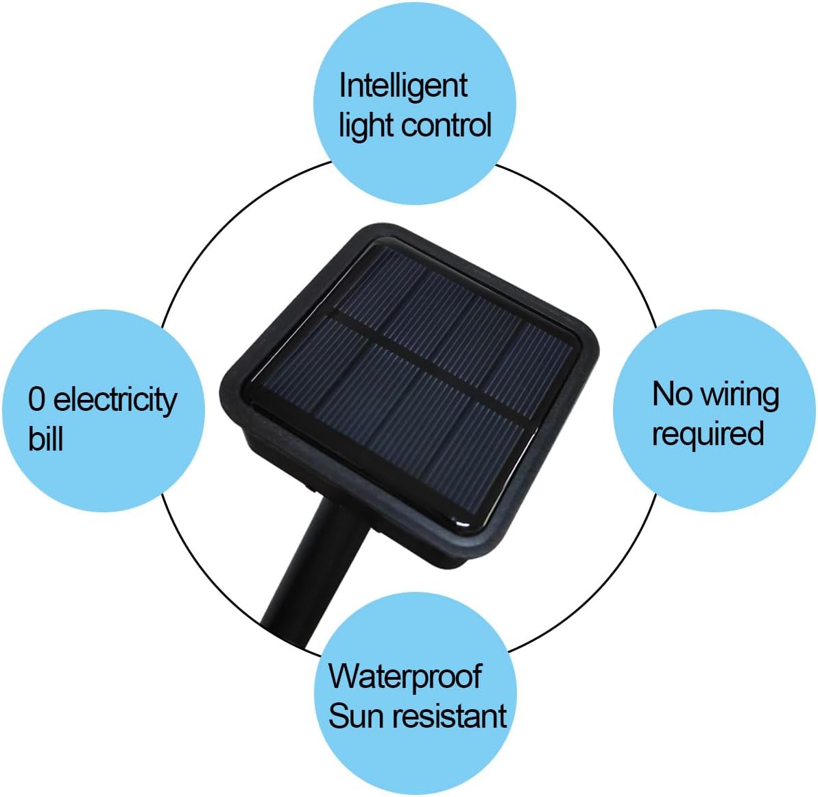 1 Solar by 4 Flame Lamps, Outdoor Courtyard Atmosphere Camping Light, Waterproof Ground Inserting Décor Lights (4 Flame Lamp)