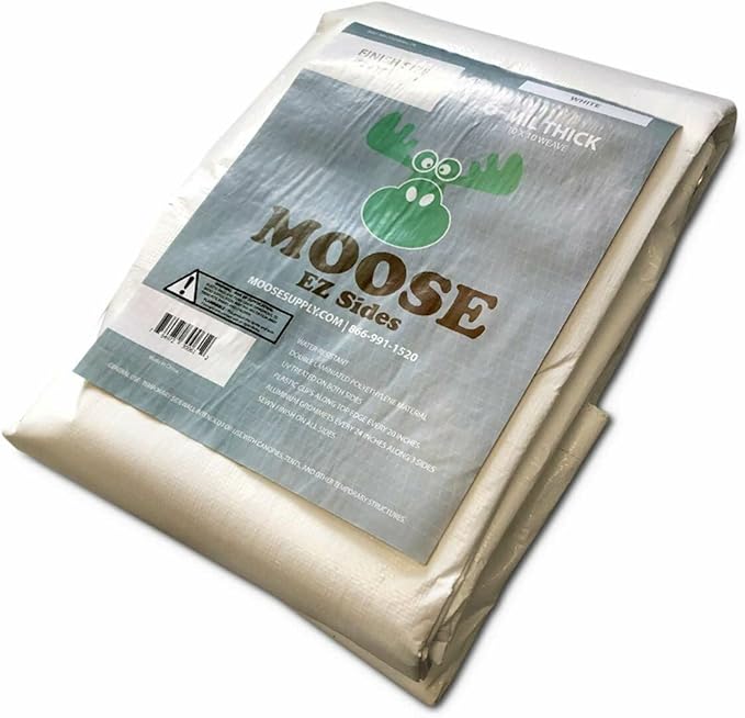 20' x 40' Economy Sidewall Kit for Canopy Tent, Complete Set of (6) White 20' Side Walls for 7' Foot Height Party Frame and Outdoor Canopy Pole Tents, Tent Not Included