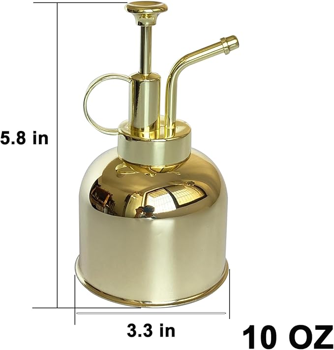 Plant Mister Spray Bottle Stainless steel plant sprayer, small watering can plant spray bottle Modern gardening tools for indoor potted plants watering and spraying