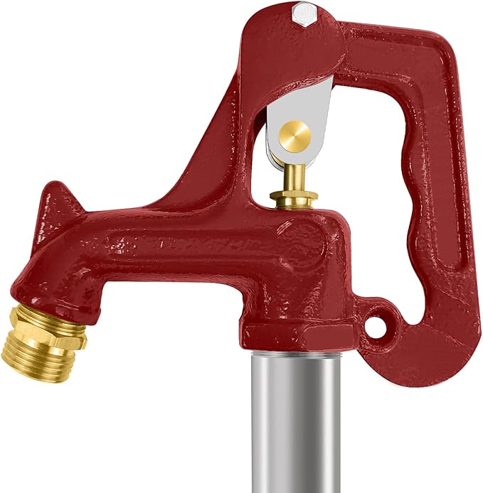 Frost Proof Yard Hydrant, Frost Free Outdoor Faucet Freeze Proof Hydrant for Yard Garden Farm Pasture Irrigation, Water Faucet 3/4" Pipe Connection,4.25ft Total Length 2’ Bury Depth