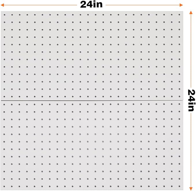 Ultrawall 2 Pcs Metal Pegboard Wall Panels, Peg Boards for Garage Tool Storage