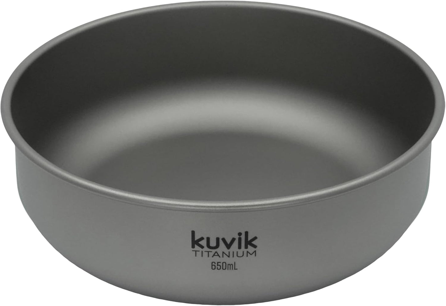 Kuvik Titanium Bowl 650ml (22 oz) - Ultralight and Compact Bowl for Backpacking, Camping, and Survival