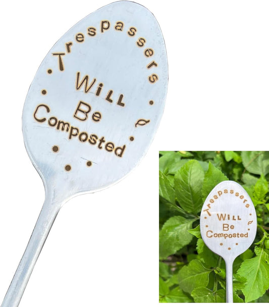 Garden Plant Marker Friendship Gift for Women Gardeners, Plant Stake Label Sign Tag Gardening Gifts for Woman Plant Lovers, Metal Garden Decoration (Will Be Composted)