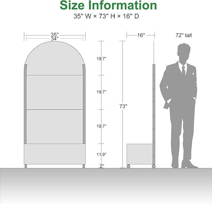 Casaphoria Metal Raised Garden Bed with Trellis and Wheels, 72"x35"x16" Arched Planter Box for Climbing Plants, Vegetables & Vines, Features Drainage Holes and Privacy Screen (Black-Gerald)