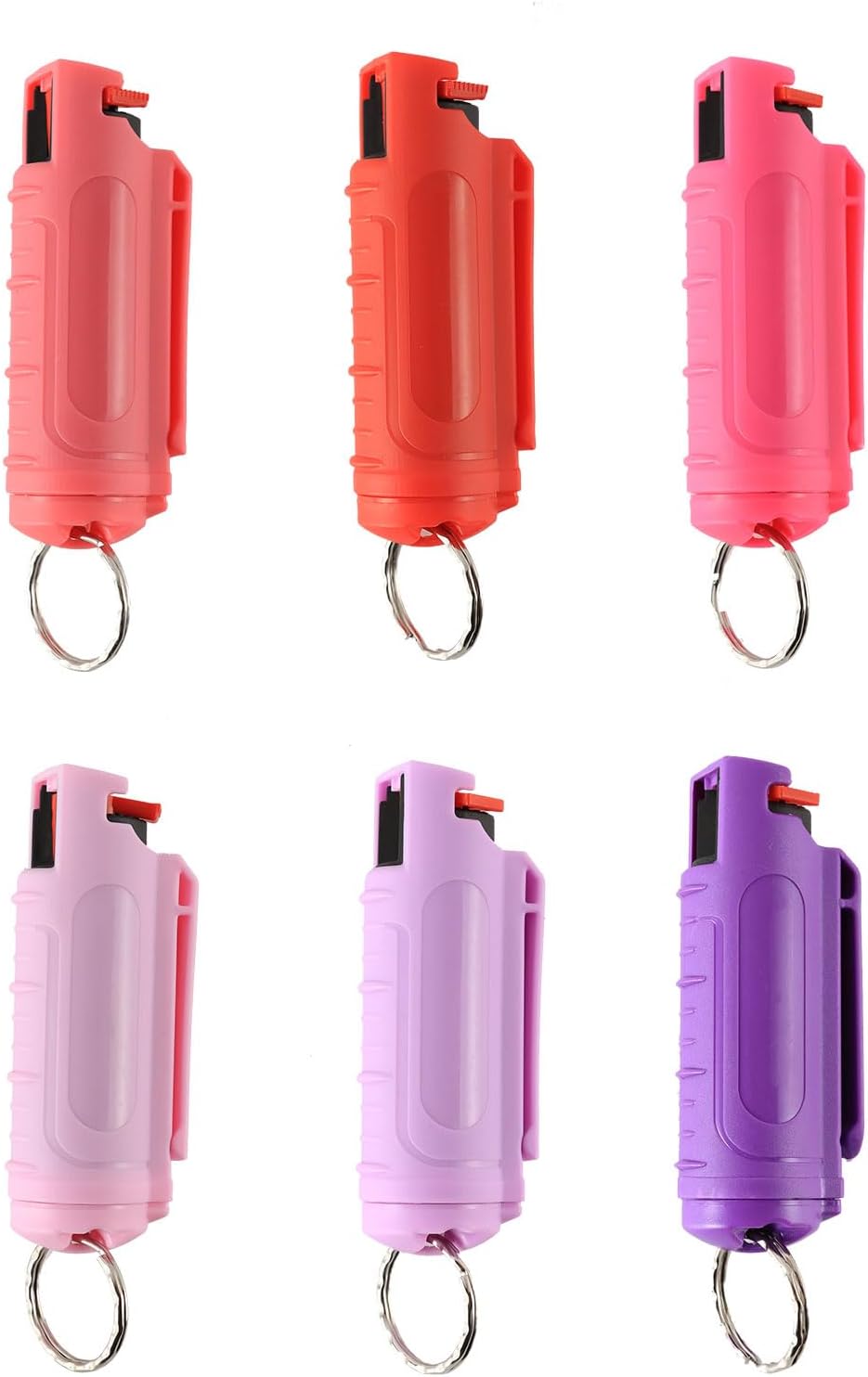 Multi Pack MagiUSA OC Pepper Spray Keychain Value Sets for Women Men 6 Pack or 8 Pack Self Defense Gel Kits Quick Release Compact Portable Personal Safety Tools Ideal Gift