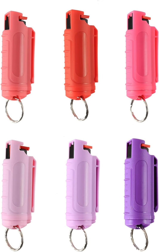 Multi Pack MagiUSA OC Pepper Spray Keychain Value Sets for Women Men 6 Pack or 8 Pack Self Defense Gel Kits Quick Release Compact Portable Personal Safety Tools Ideal Gift