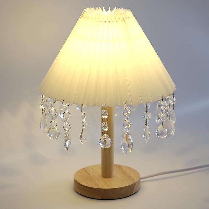 44 Pack Chandelier Crystal Prism Replacement, 38mm Hanging Clear Crystal Glass Bead Prisms 20mm Chandelier Crystals Modern for Foyer Wedding Lamp Windows Christmas Tree Decoration