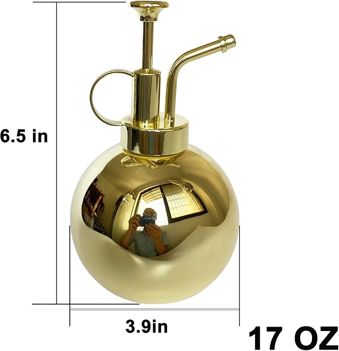 Plant Mister Spray Bottle Stainless steel plant sprayer, small watering can plant spray bottle Modern gardening tools for indoor potted plants watering and spraying