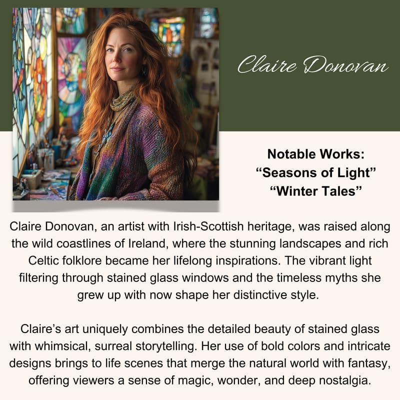 Lily Stained Glass Window Hanging, Lily of The Valley Flower Sun Catchers Colorful Glass Panel Green Plants Christmas Suncatcher Decor for Birthday for Women,Men,Wife, Lovers & Mom 6.3 in