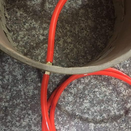 Joywayus 3/16'' Hose Barb Thru-Bulk Head Fuel Hex Union Fitting Intersection/Split Brass Water/Fuel/Air