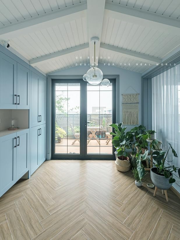 Dimoon 236''x17.7'' Blue Peel and Stick Wallpaper Contact Paper Modern Self Adhesive Wall Paper Removable Renter Friendly Textured Solid Color Shelf Cabinet Vinyl Roll (236''x17.7'',Light Blue)